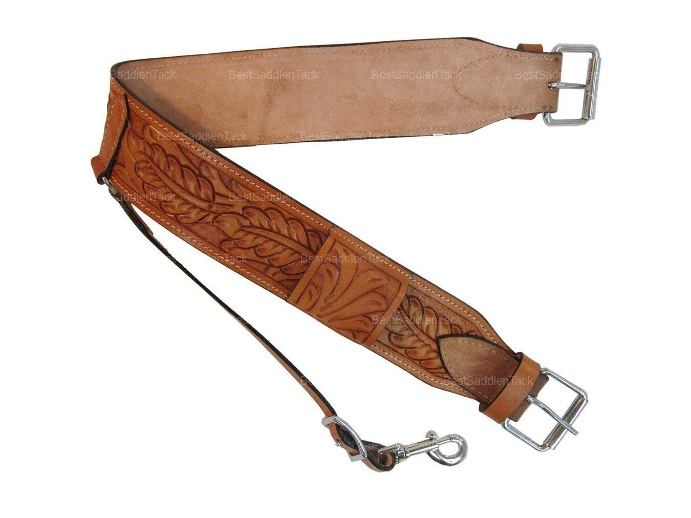 LEATHER CINCH WESTERN SADDLE GIRTH RANCH BARREL RACING TRAIL CINCHES ...