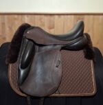 Used 17.5" Custom Icon Flight Dressage Saddle - Image 3