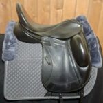 Used 17.5" Custom Icon Coda W Dressage Saddle