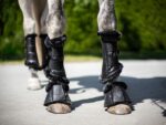 Dark Obsidian Black Bell Boots
