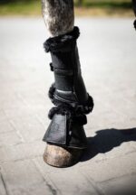 Dark Obsidian Black Brush Boots - Image 5
