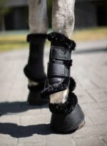 Dark Obsidian Black Brush Boots - Image 2