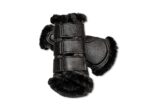 Dark Obsidian Black Brush Boots - Image 3