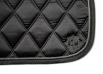 Dark Obsidian Black Dressage Saddle Pad - Image 6