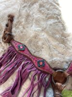 Western Mini/Pony  Headstall & Breast Collar Pink *NEW* - Image 3