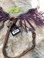 Western Mini Headstall & Breast Collar Purple *NEW* - Image 6