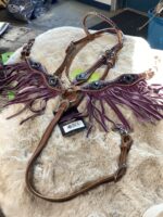 Western Mini Headstall & Breast Collar Purple *NEW* - Image 9