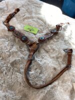 Western Mini/Pony Headstall & Breast Turquoise *NEW* - Image 3