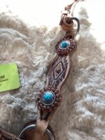 Western Mini/Pony Headstall & Breast Turquoise *NEW* - Image 4