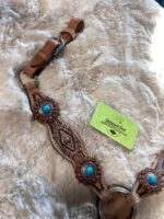 Western Mini/Pony Headstall & Breast Turquoise *NEW* - Image 5