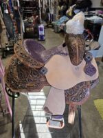 Western Barrel Saddle 10" Purple Seat *NEW* - Image 6
