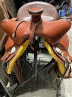Western Saddle Trophy 14.5" - Image 3