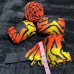 Set of 4 Polo Wraps - Orange / Yellow Tiger Stripes - Image 2