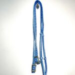 Blue Braided Roping Reins - Image 2