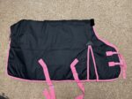 58” Supra Pony Blanket (black w/ pink) - Image 2