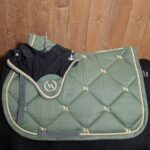 Used Back on Track Nights Collection Saddle Pad & Ear Bonnet Set - Image 2