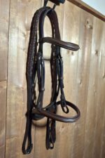 Used HDR Pro Mono Crown Fancy Stitched Bridle Horse Size - Image 2