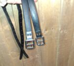 Used Bates Black English Leathers 58" - Image 2