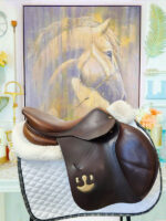 17.5” Bruno Delgrange Partition Jump Saddle - Image 2