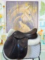 17.5” Frank Baines W Evolution Jump Saddle