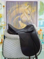 17” Brown Passier Grand Gilbert Dressage Saddle - Image 2