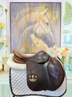 17.5” Bruno Delgrange Partition Jump Saddle - Image 2