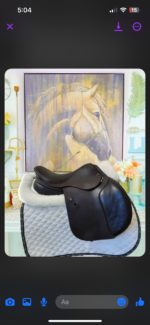 15.5” Ideal French Debut Pony Saddle - Image 2