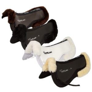 ThinLine Trifecta Cotton Half Pad with Sheepskin Rolls