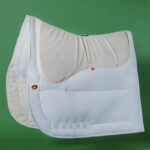 Ecogold Calmatech Dressage Saddle Pad - White - Standard Sizw