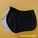 Ecogold Secure Jumper Saddle Pad - Black - Image 2